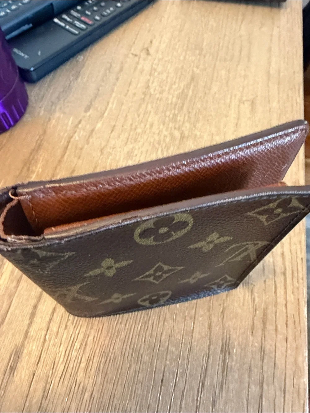 Louis Vuitton Monogram Canvas Bi-Fold Card & Key Holder - Brown/Gold